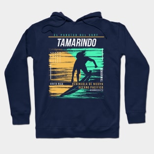 Retro Surfing Tamarindo, Costa Rica // Vintage Surfer Beach // Surfer's Paradise Hoodie